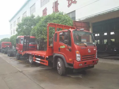 Camion a pianale ribassato per carichi pesanti Dayun. Camion a pianale ribassato